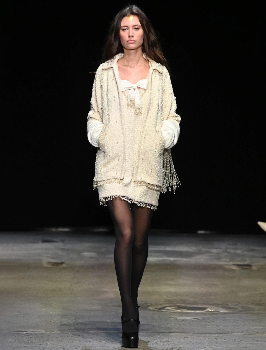 avital dress in ivory