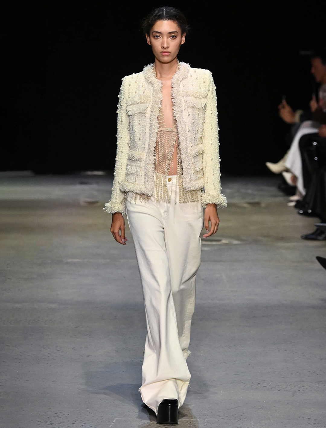 hana sweater jacket in ivory