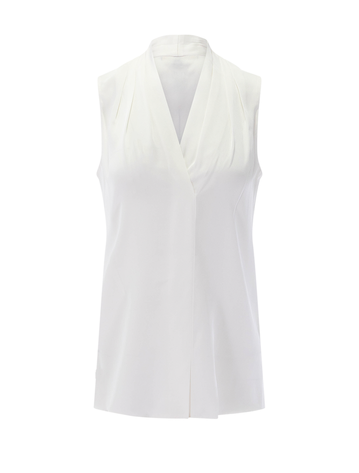 mila blouse in white