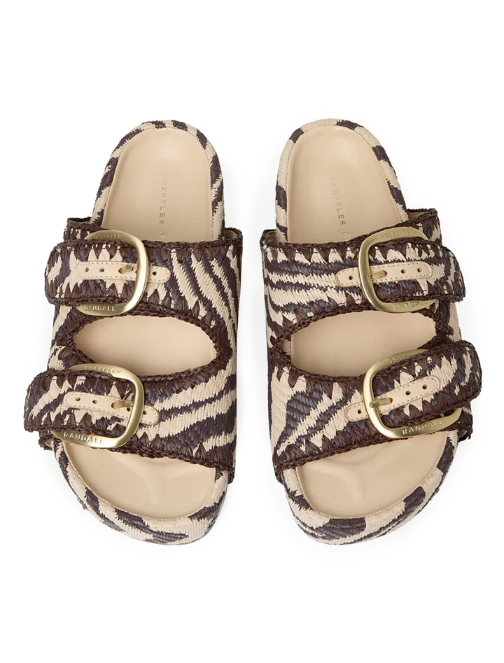 nico in vintage zebra raffia