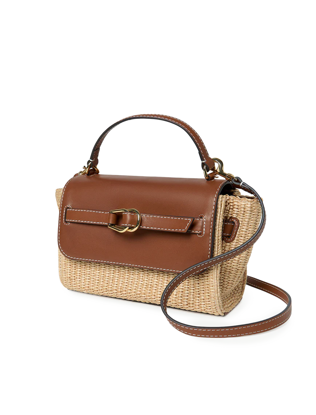 alexei in coco vachetta and natural straw