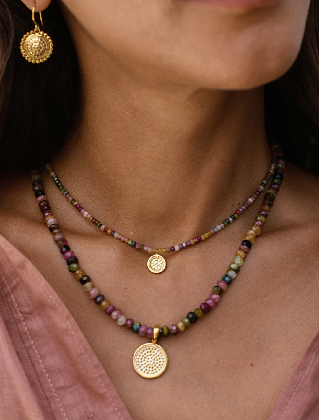 jaipur mixed tourmaline necklace