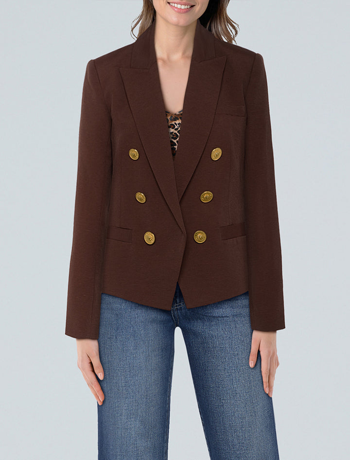 brooke blazer in hot fudge
