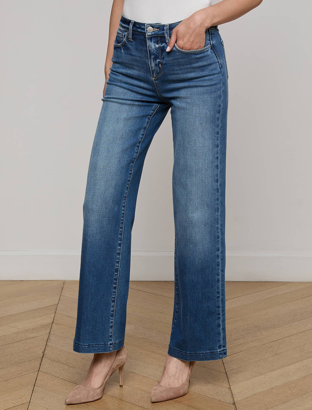 scottie wide-leg jean in cambridge