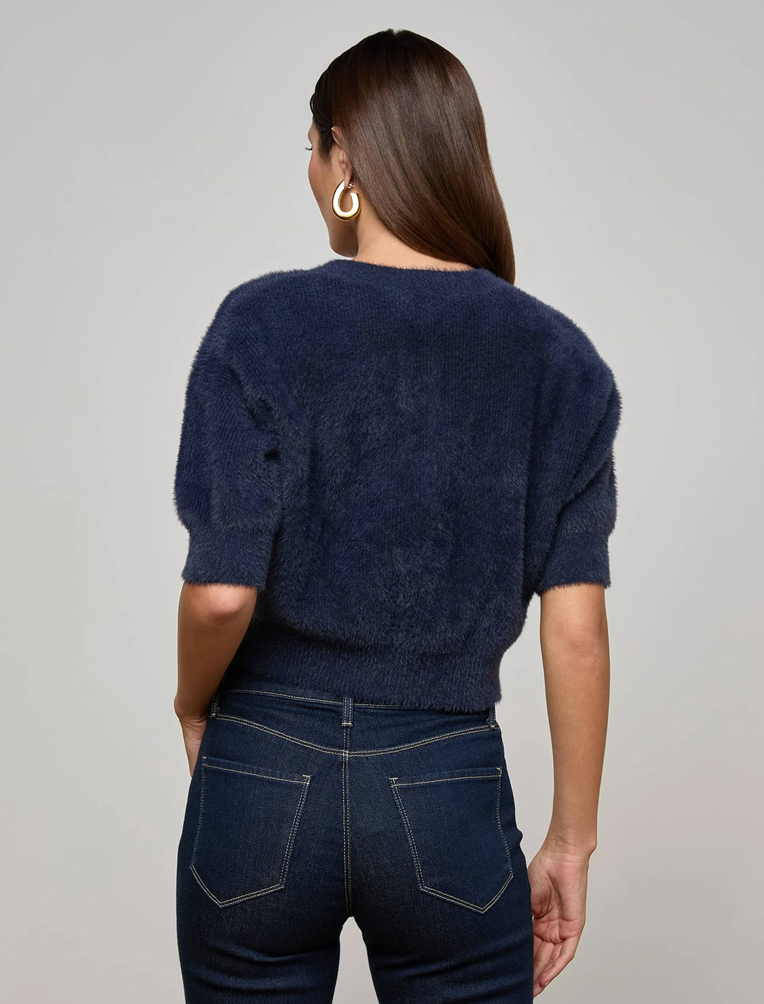 guinevere crop crew in midnight