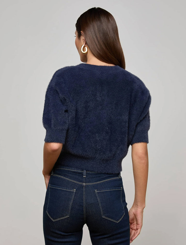guinevere crop crew in midnight