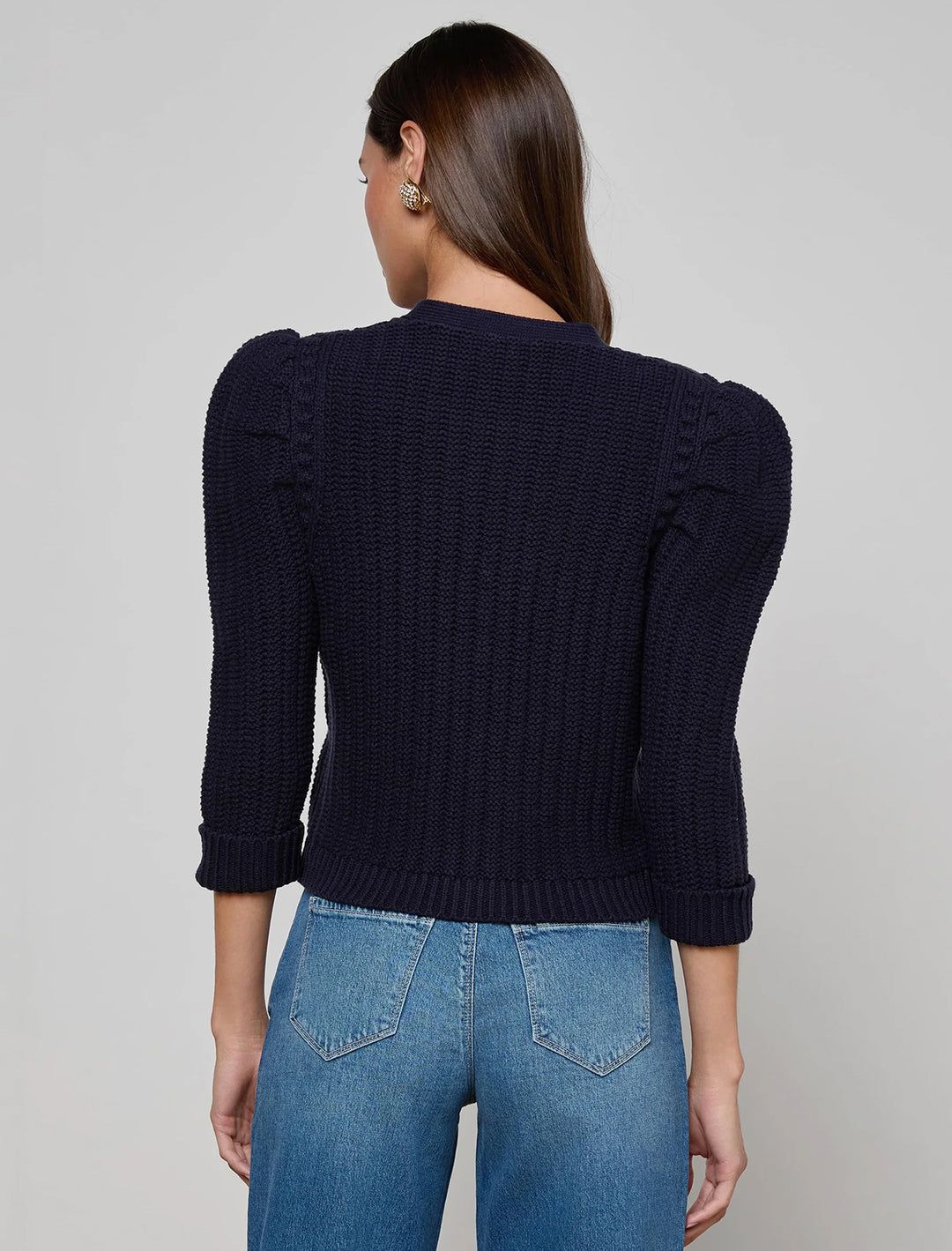 delli cardigan in midnight