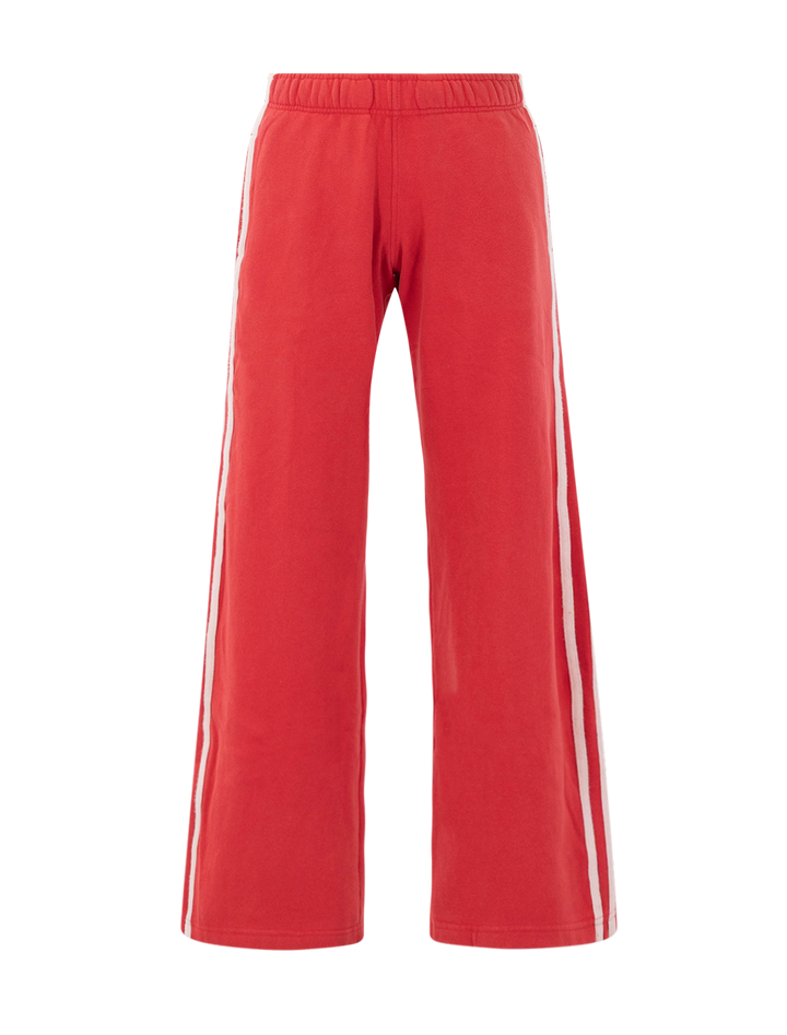 cloud 9 fleece track sweatpants in faded red
