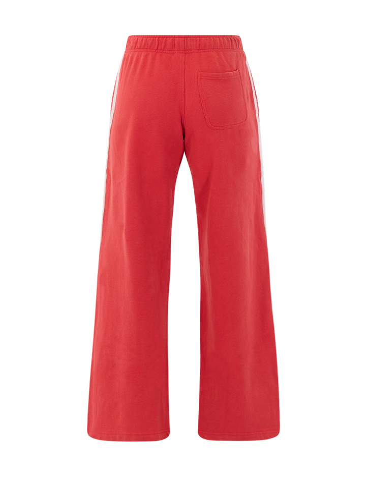 cloud 9 fleece track sweatpants in faded red