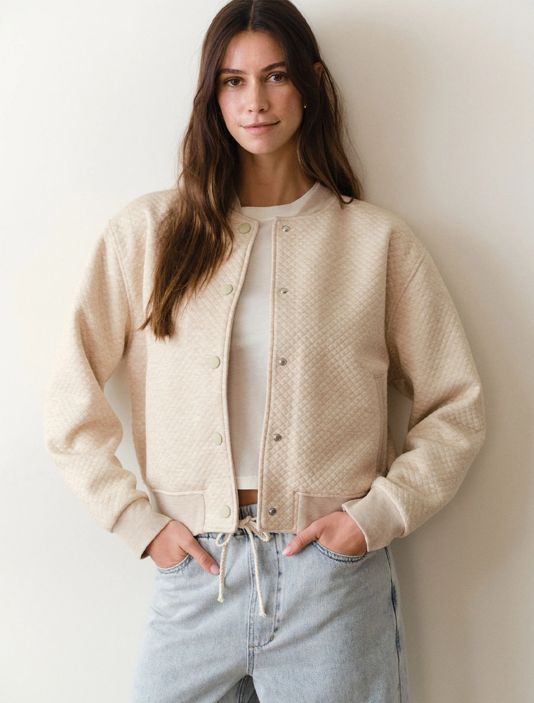 corbet bomber in oatmeal heather