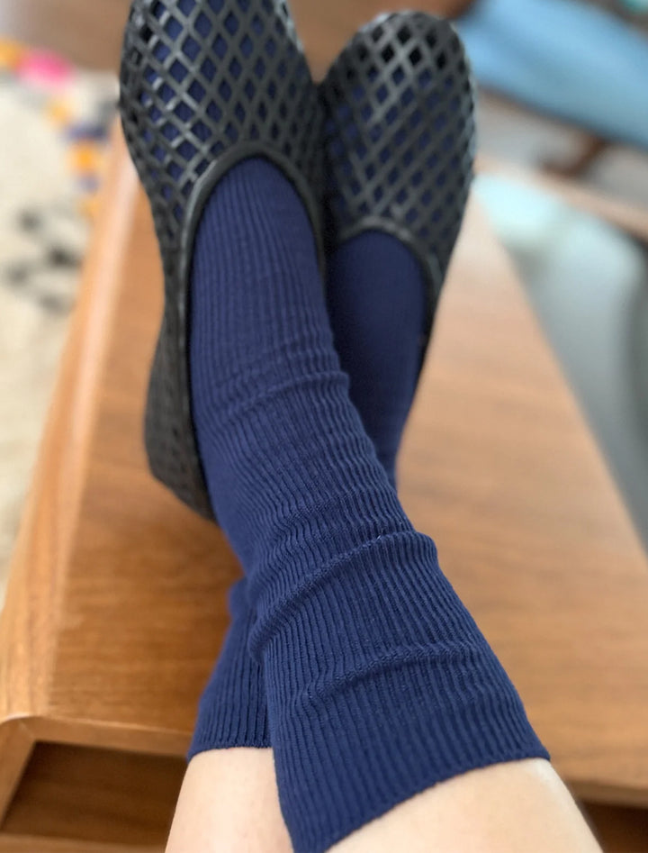 trouser socks in navy