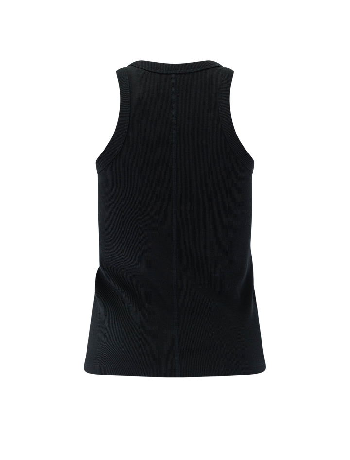 back of rib tank in black