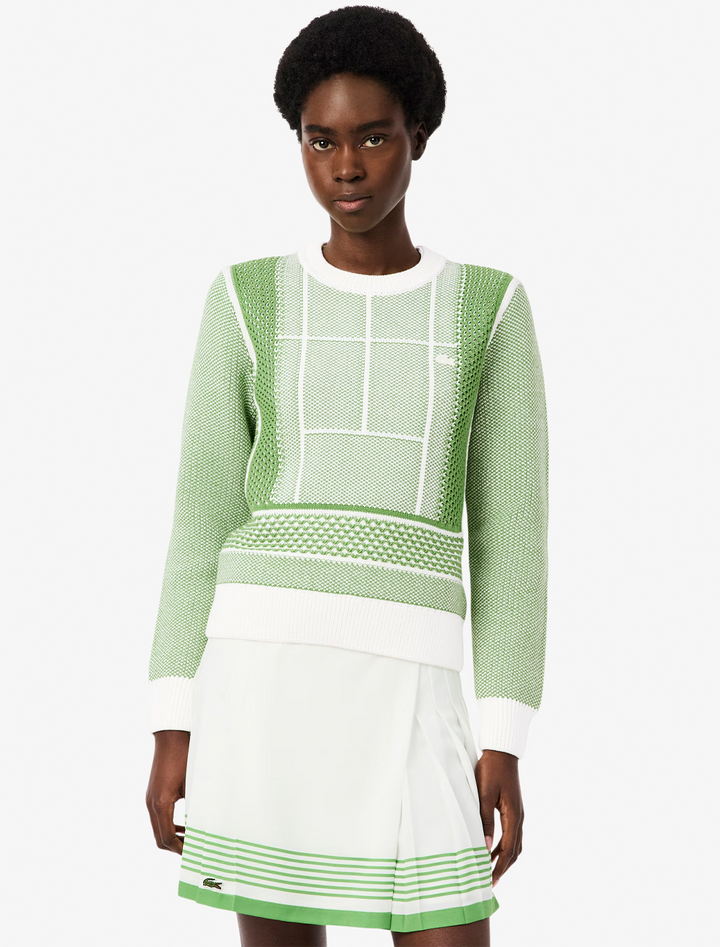 tennis court sweater