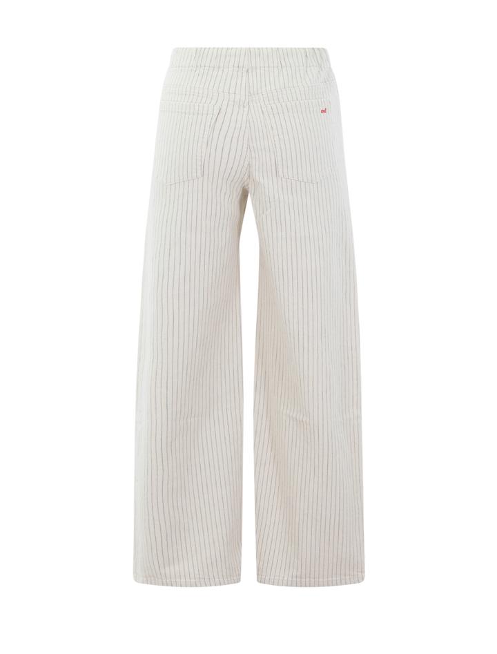 drawstring railroad wide leg pant