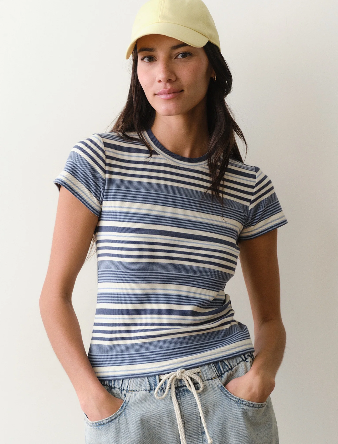 lexi rib sun in crew tee