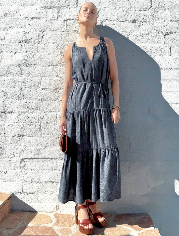 iris paisley maxi dress