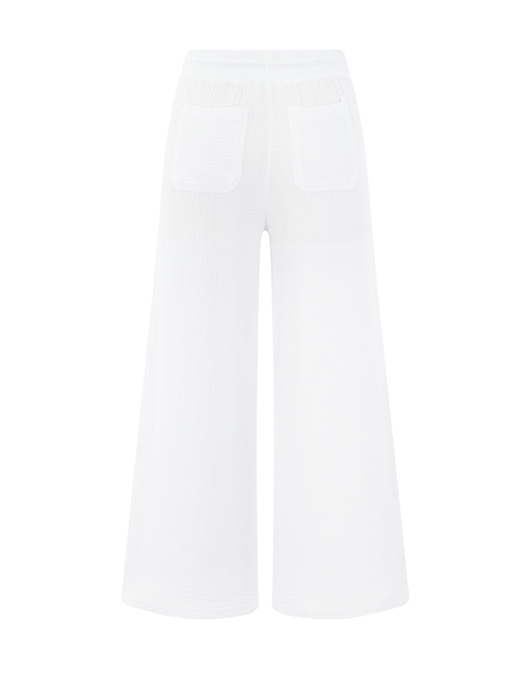 ava gauze pant in white