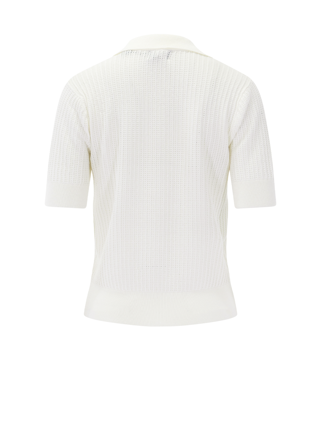 emery knit polo in chalk