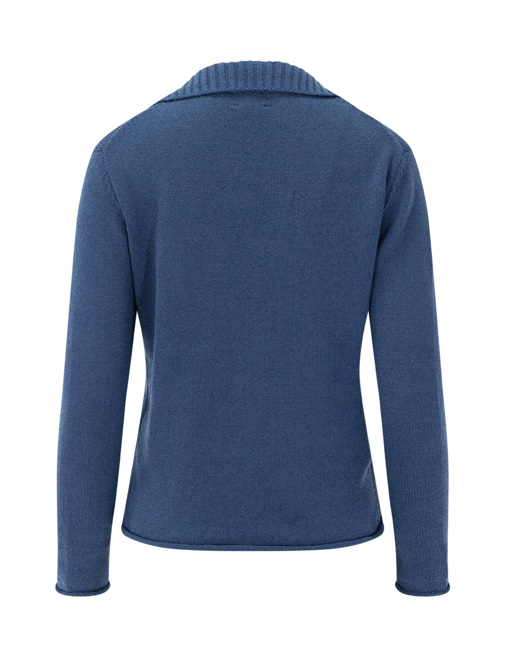Back view of Line's Pepper Henley Pullover in Blue Lagoon.