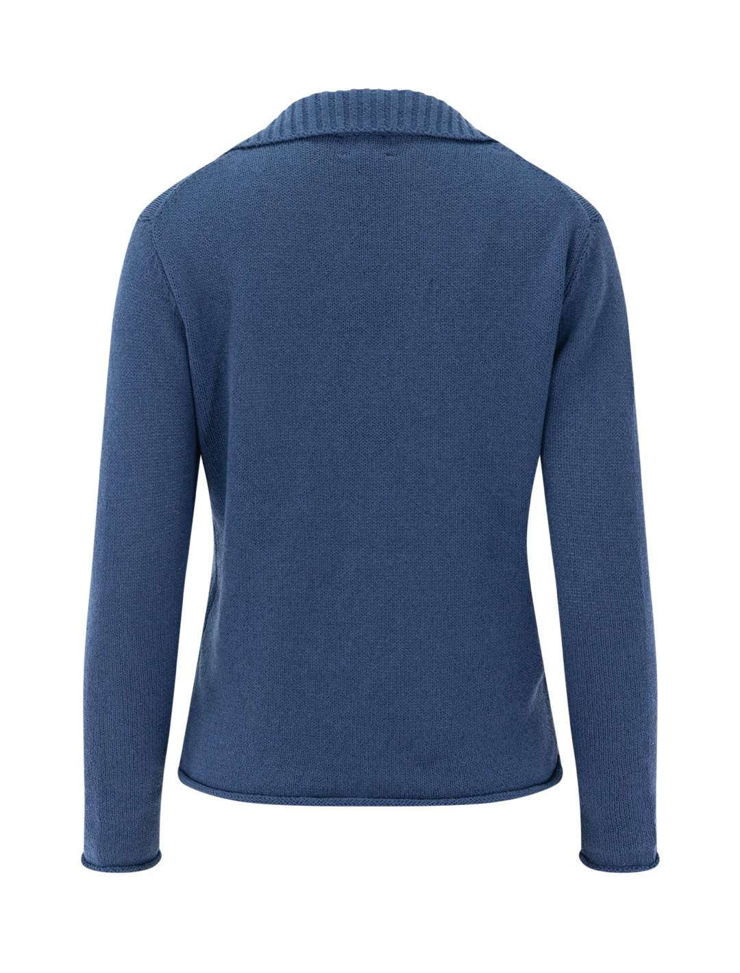 Back view of Line's Pepper Henley Pullover in Blue Lagoon.