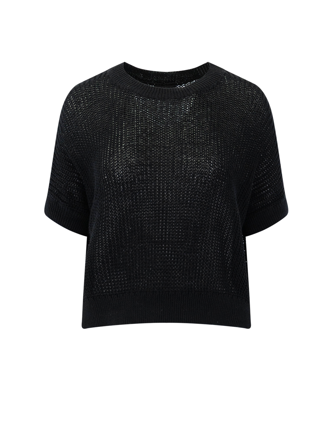 Front view of Line's Emersyn Sweater in Caviar.