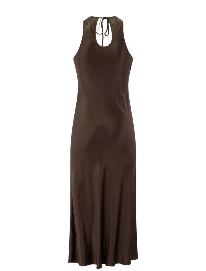 solene dress in dark moss