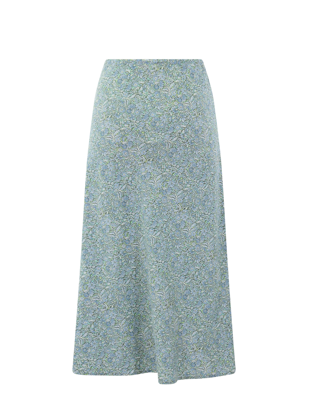 avery hemp midi skirt in cool floral