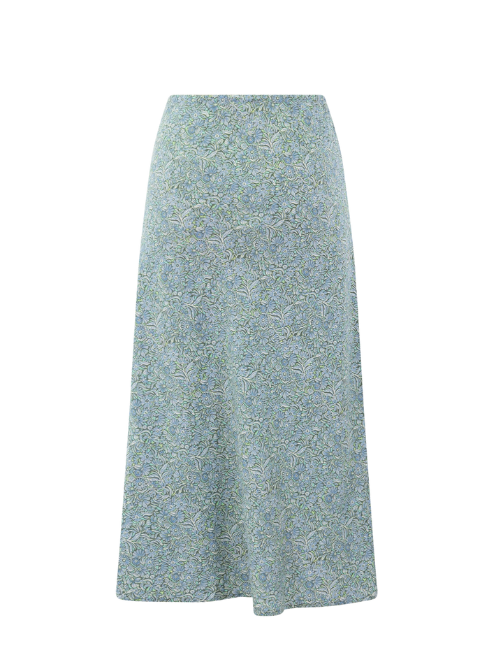 avery hemp midi skirt in cool floral