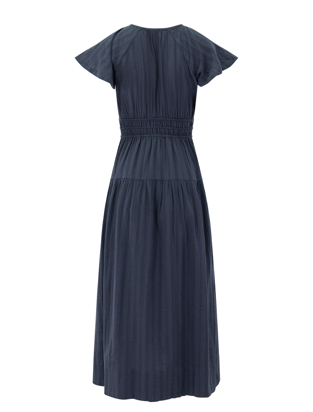 boho midi dress in indigo