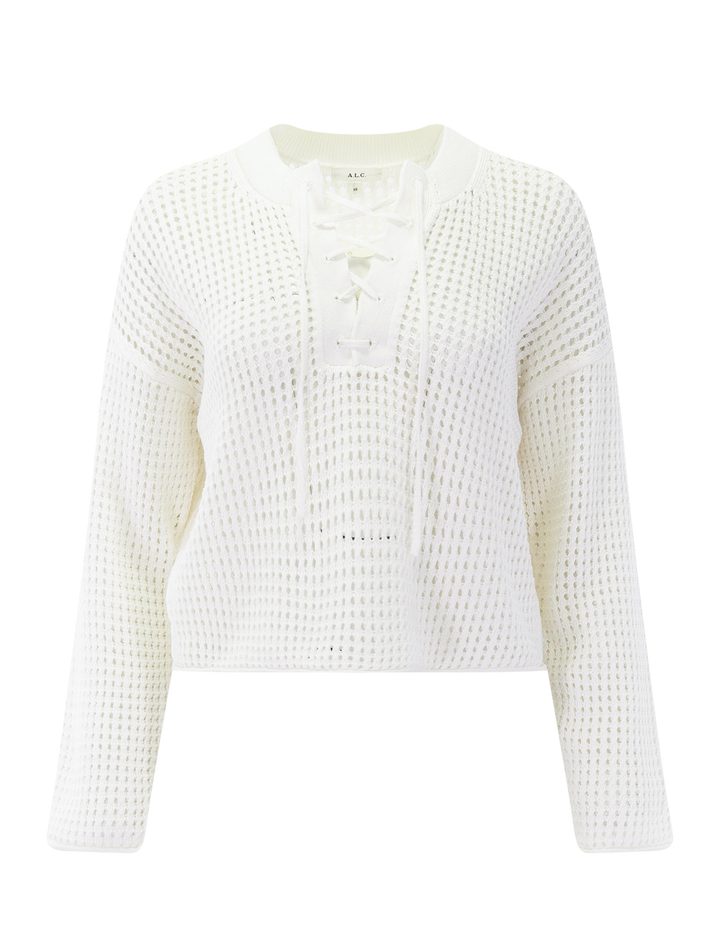 dana sweater in pearl
