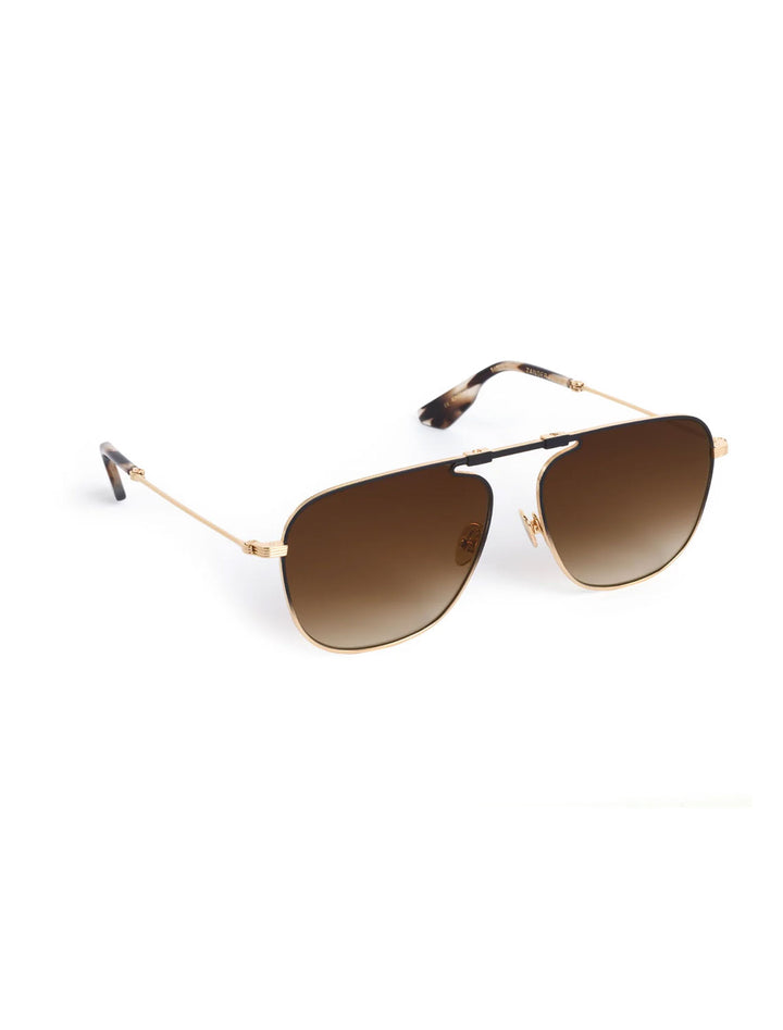 zander fold | 18k matte black fade + blonde venezia