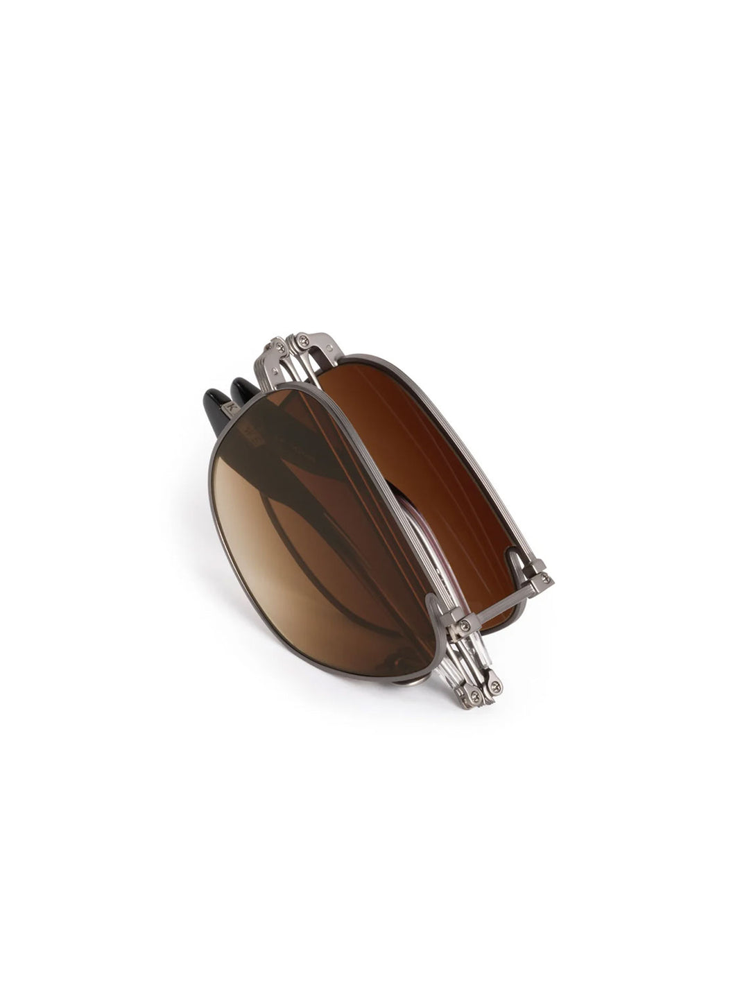 zander fold | matte raw stainless steel + nightfall