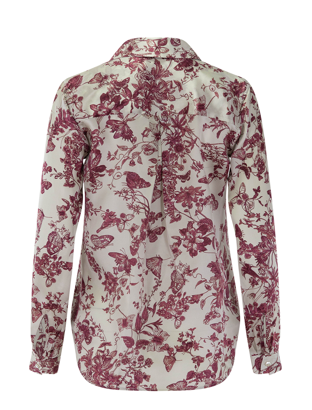 tyler silk blouse in butterfly toile