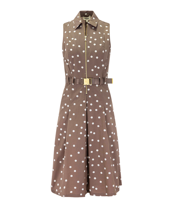 kylo shirt dress in cardamom polka dot