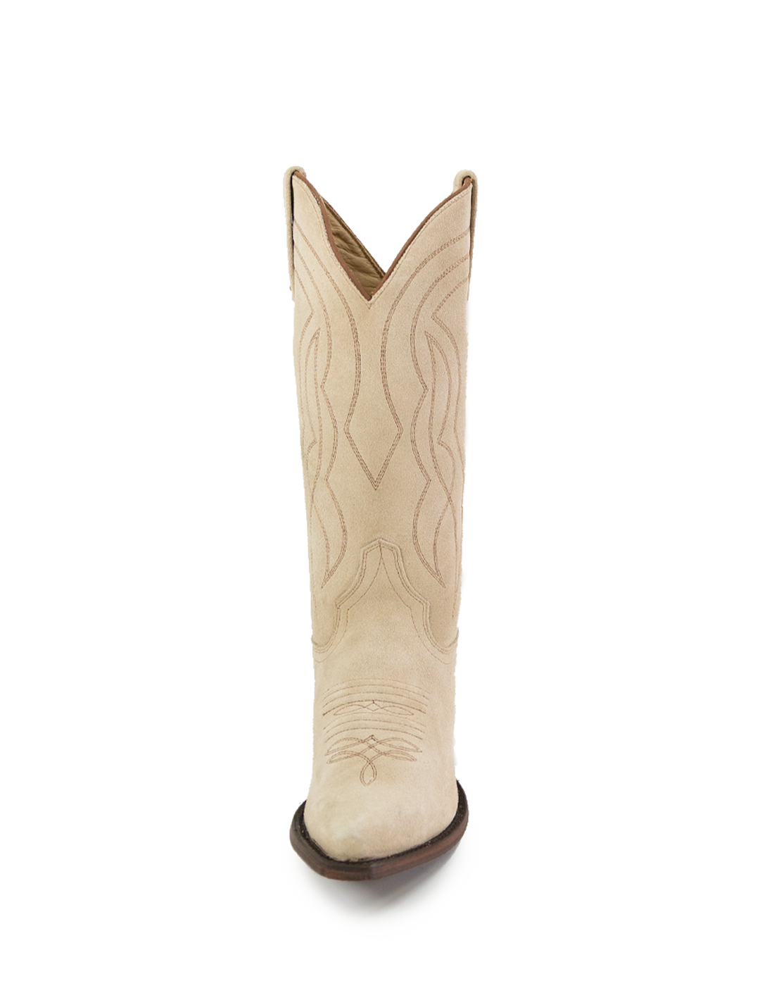 the stetson cowboy boot in pearl suede