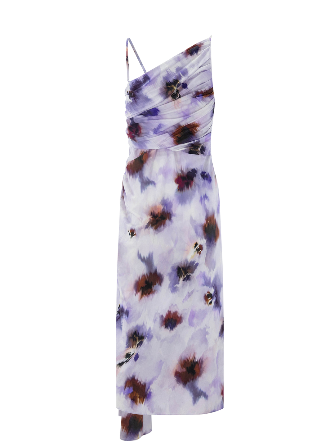 juno dress in lilac multi print