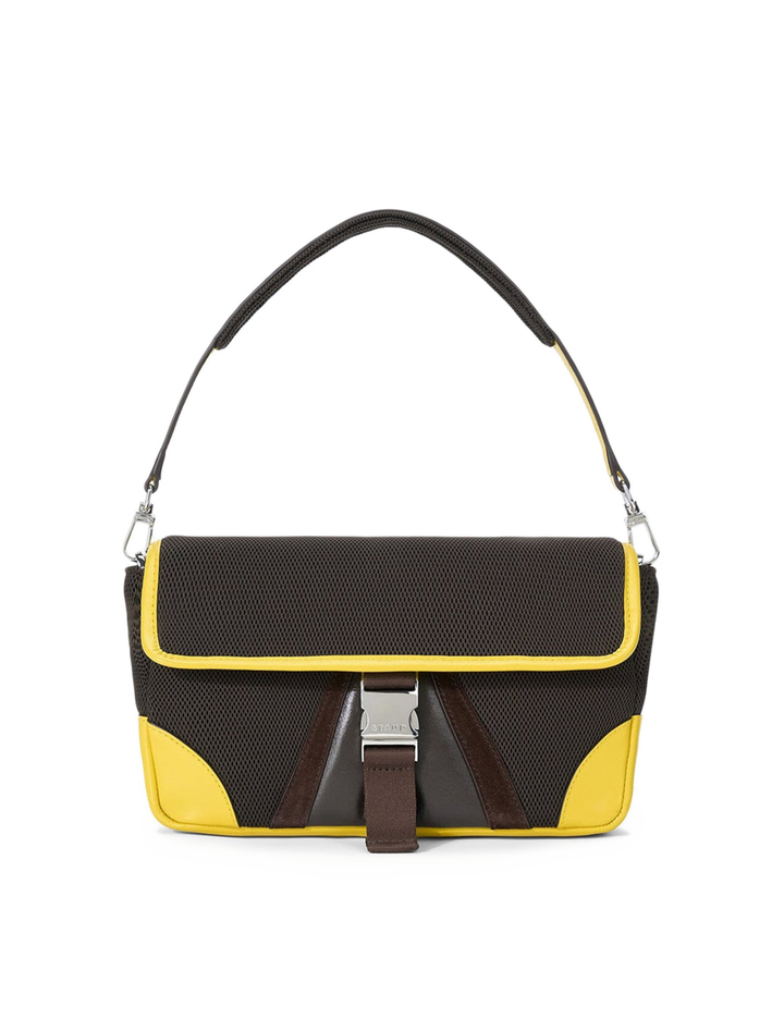 tony shoulder bag in espresso and lemon