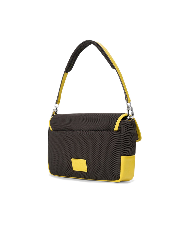 tony shoulder bag in espresso and lemon