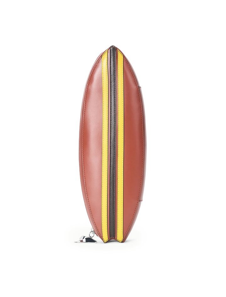 surfboard clutch in tabac