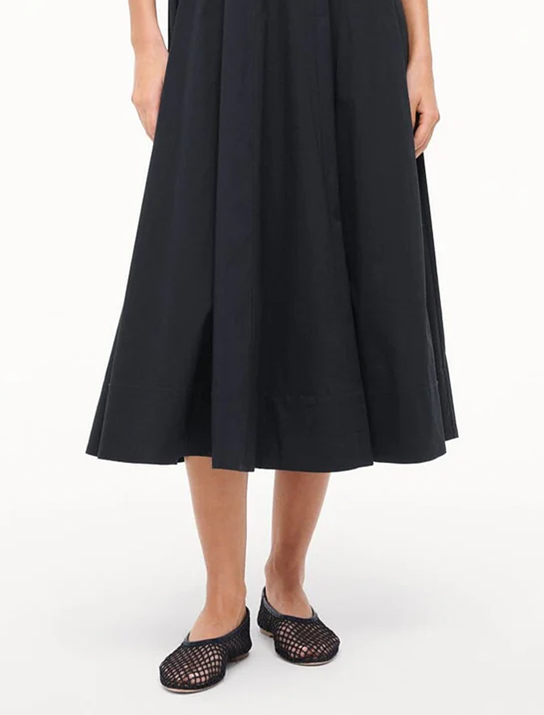 alba ballet in black netting