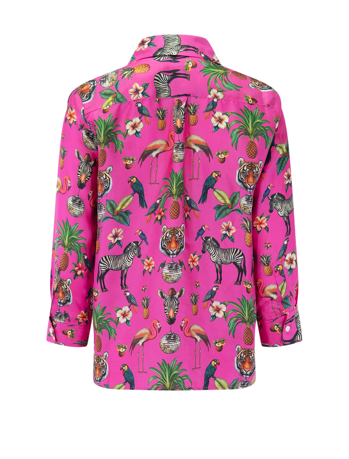 tiffany blouse in jungle disco pink