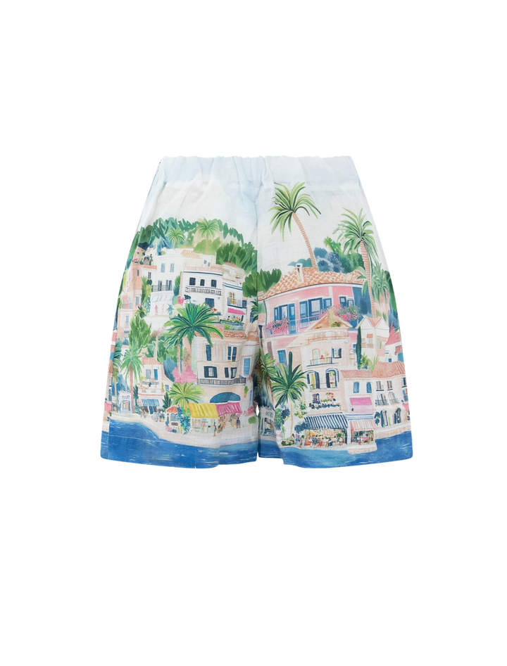 sandra shorts in lino print