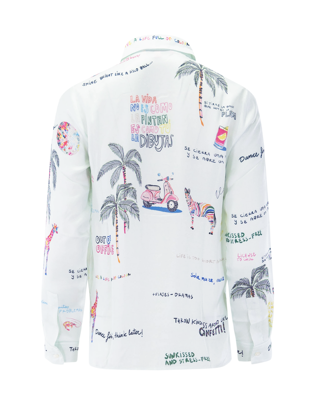 tea blouse in quirky dance print