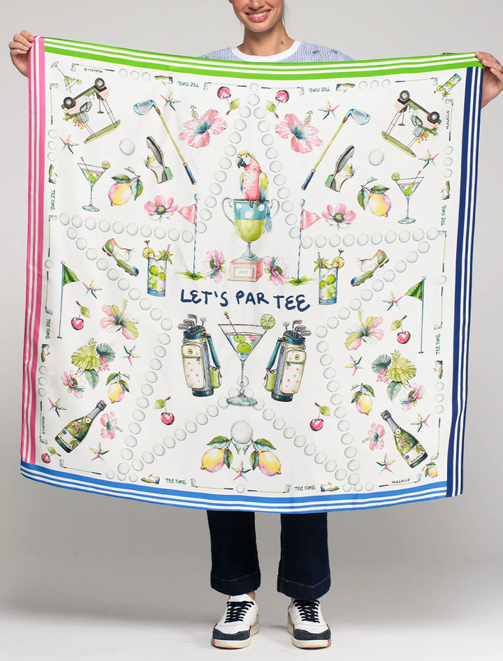 silk golf scarf