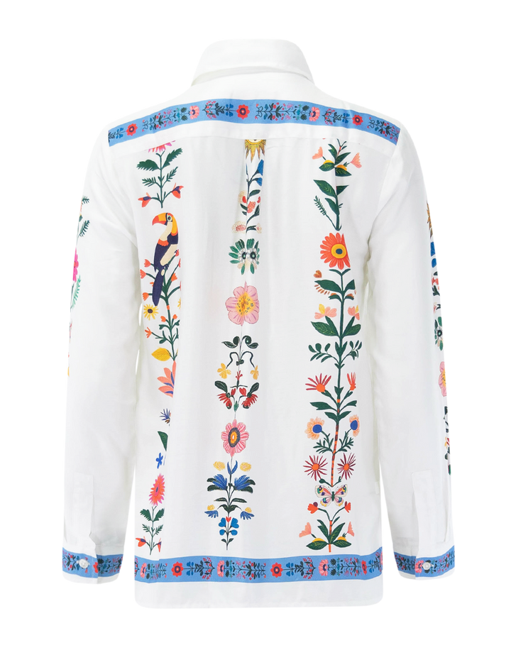 tea blouse in flor tucan