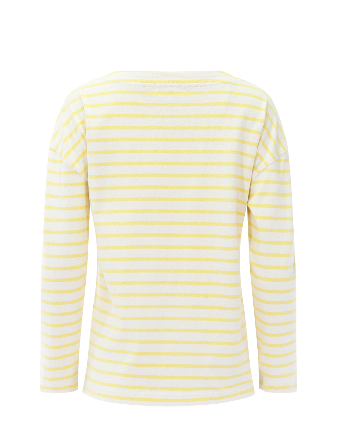 avignon striped tee in natural and yellow