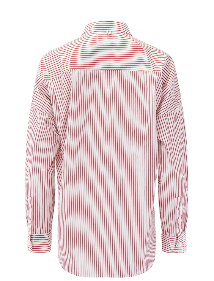 jo shirt in red and white stripe