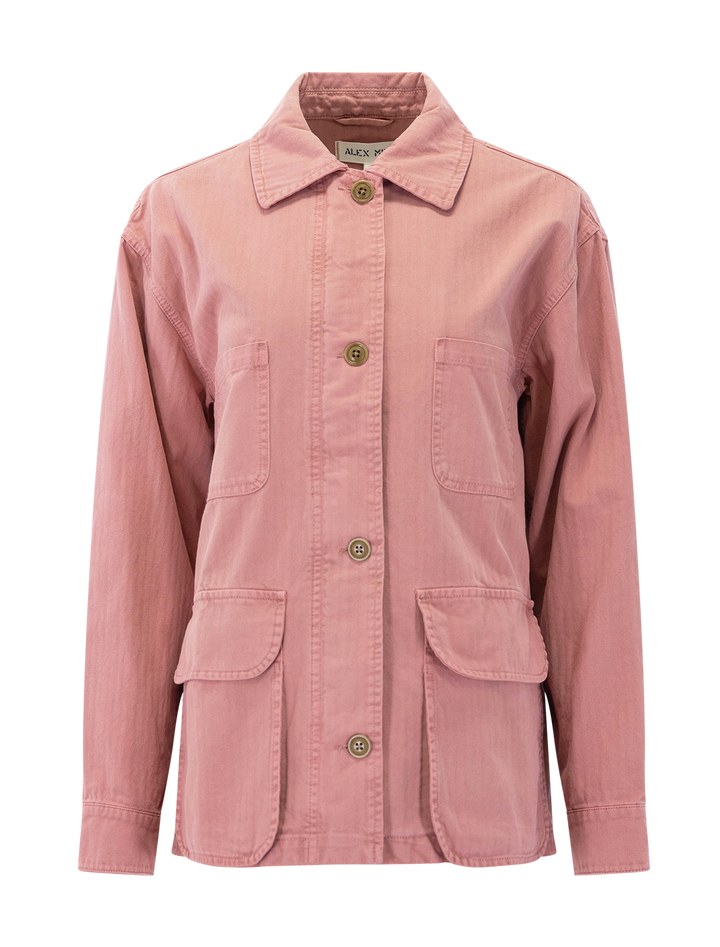 painter jacket in ash rose