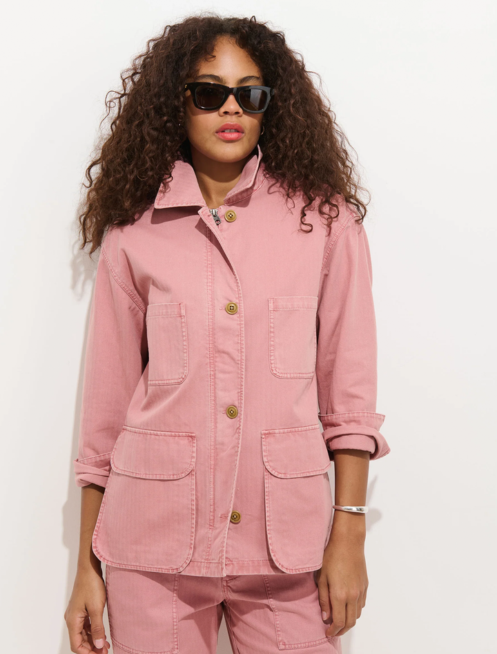 painter jacket in ash rose