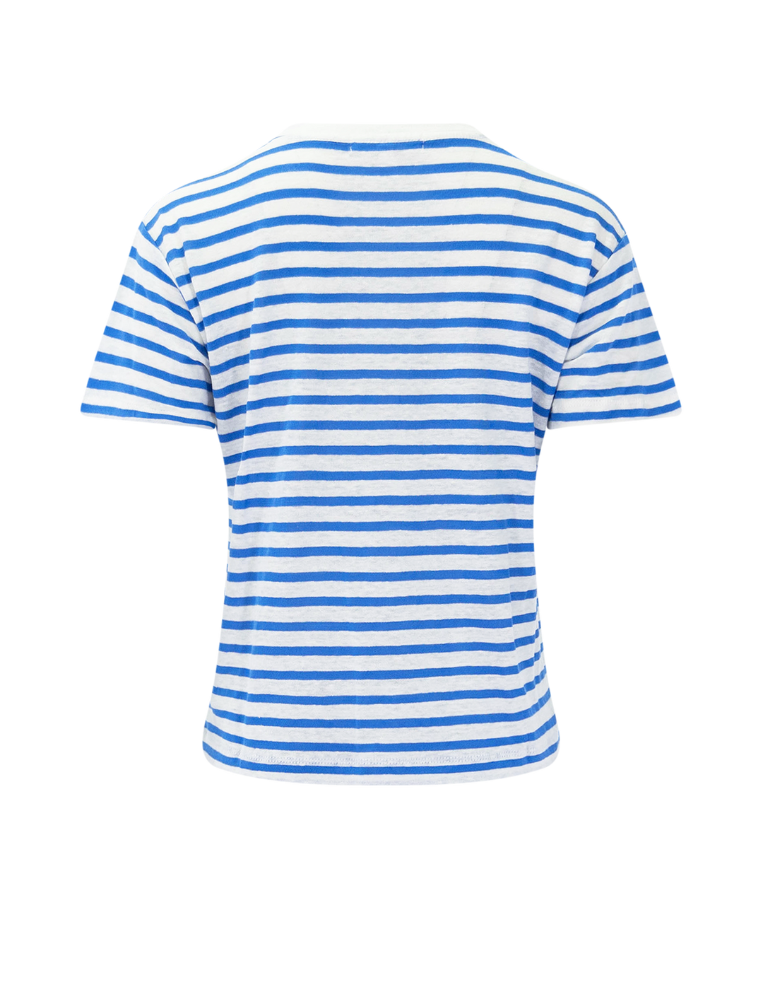 garcon tee in white and blue stripe